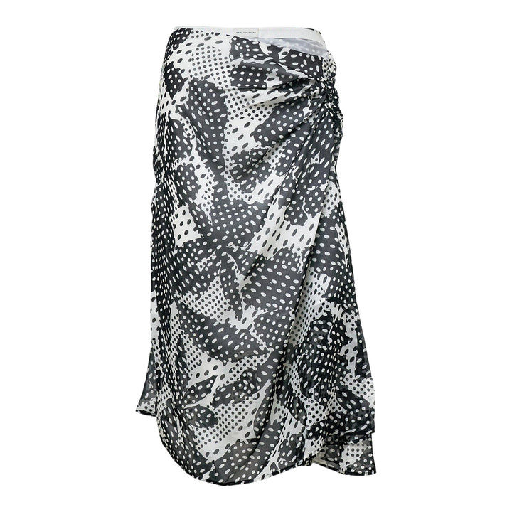 Club21 - Dries Van Noten - A-Line Skirt With Drape - SKIRTS - Off-White
