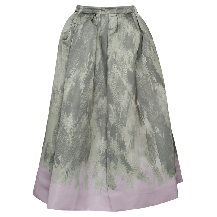Dries_Van_Noten_Brushstrokes_A-Line_Full_Midi_Skirt_Green