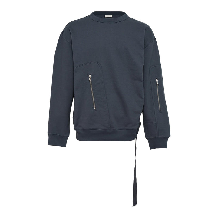 Club21 - Dries Van Noten - Compact Basic Sweatshirt - SWEATSHIRTS - Blue