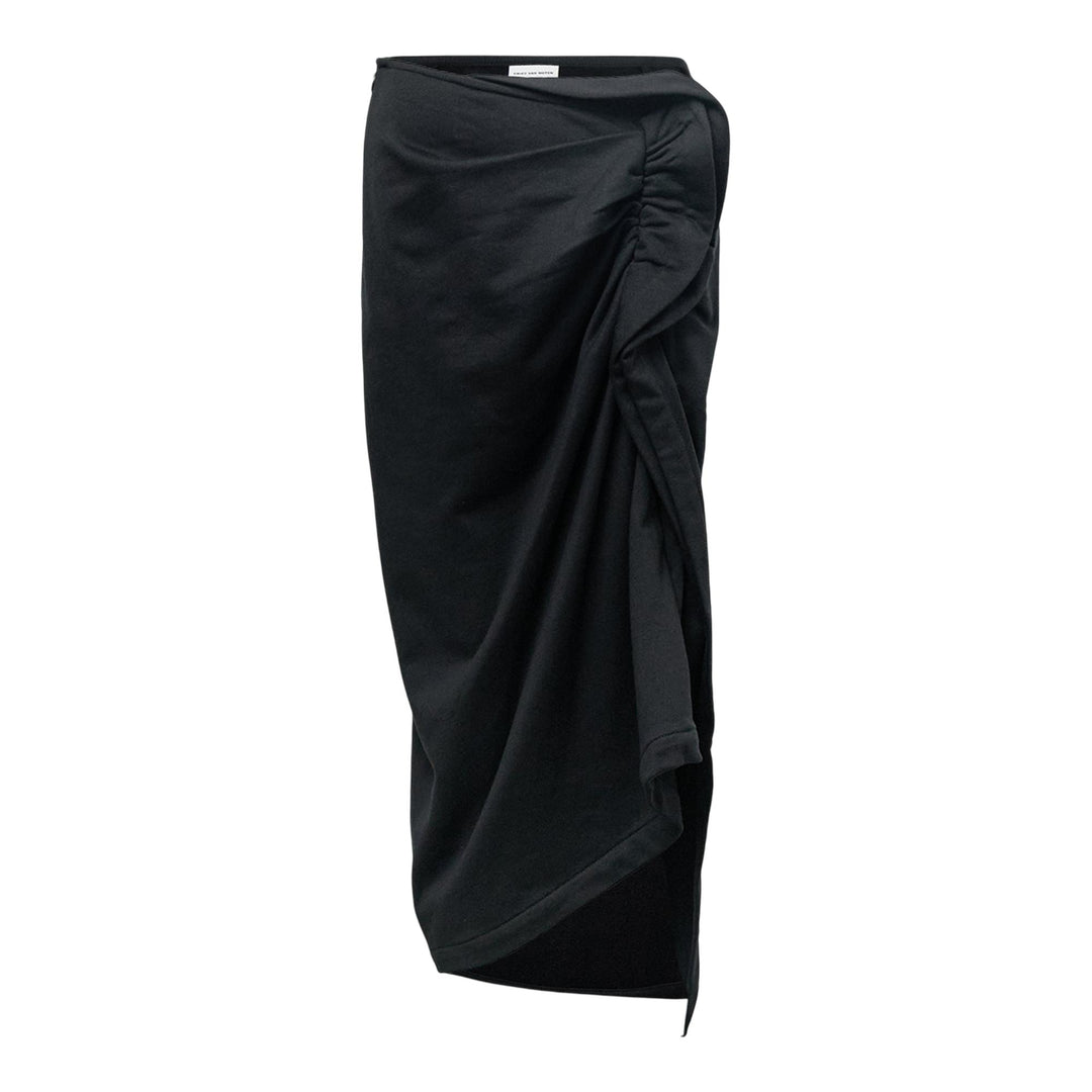 Club21 - Dries Van Noten - Fitted Drapped Skirt - SKIRTS - Black