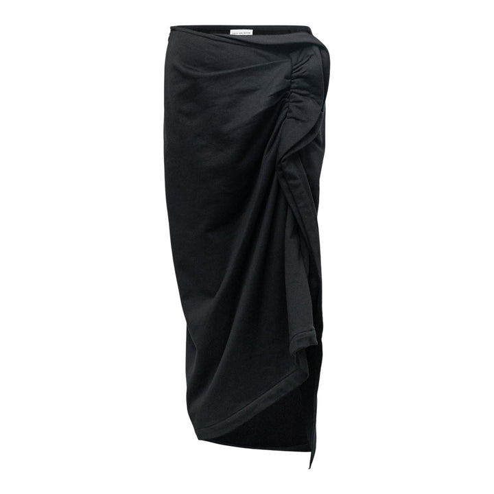 Club21 - Dries Van Noten - Fitted Drapped Skirt - SKIRTS - Black