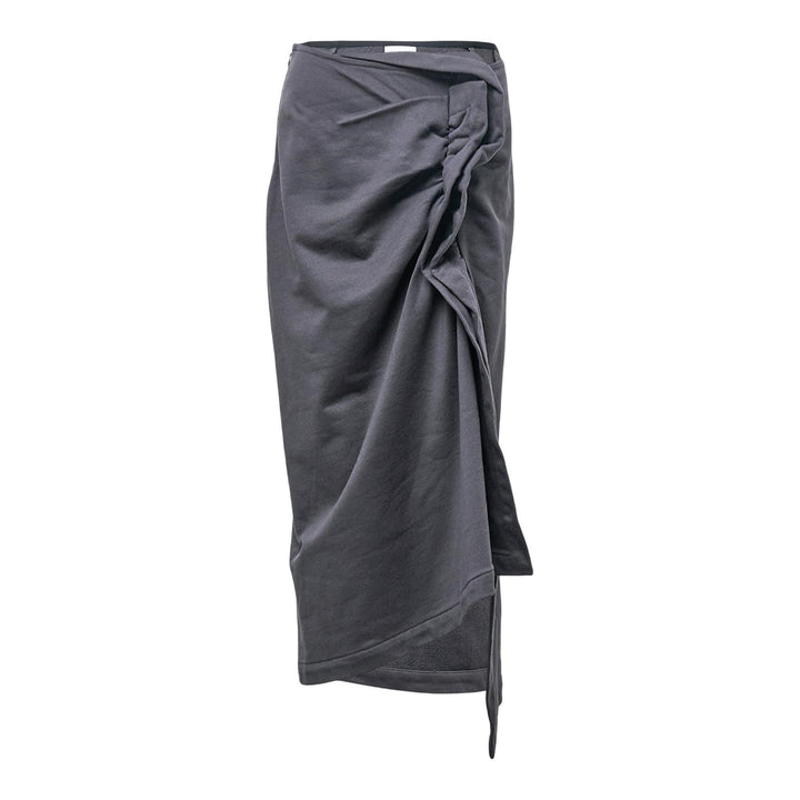 Club21 - Dries Van Noten - Fitted Drapped Skirt - SKIRTS - Charcoal