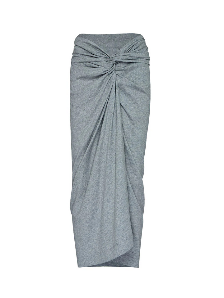 Dries_Van_Noten_Jersey_Skirt_With_Frontal_Twist-Grey