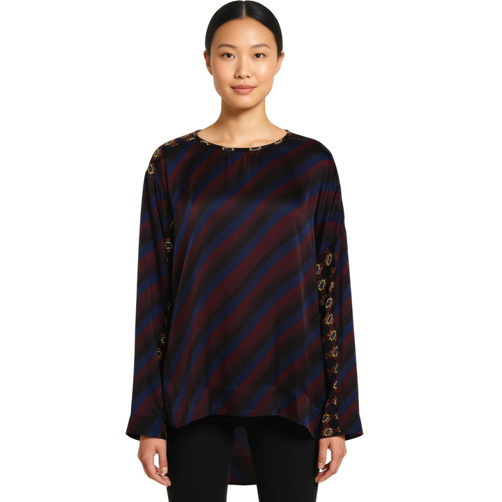 Club21 - Dries Van Noten - Loose Fit Asymetrical Top - WOVEN TOPS - Navy