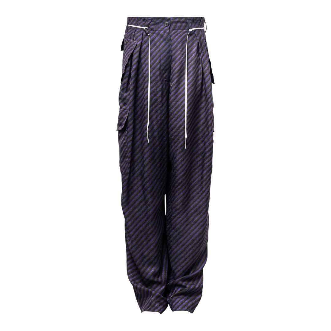 Club21 - Dries Van Noten - Loose Fit Workwear Trousers - PANTS - Purple