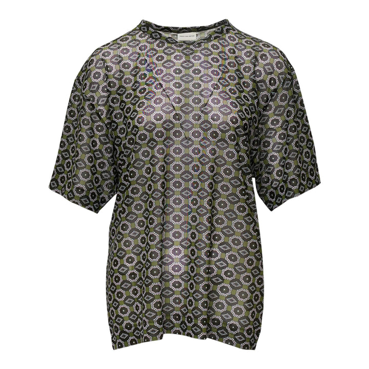 Club21 - Dries Van Noten - Mesh Print Tee - TEES - Green