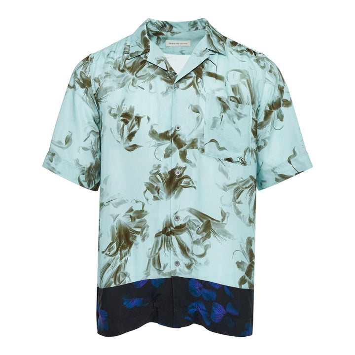 Club21 - Dries Van Noten - Regular Fit Boxy Short Sleeve Shirt - SHIRTS - Green