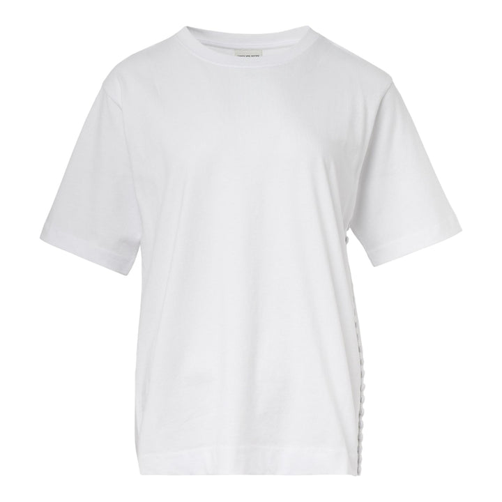 Club21 - Dries Van Noten - Regular Fit Short Sleeve T-Shirt - TEES - White