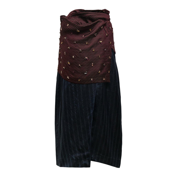 Club21 - Dries Van Noten - Wrap Skirts Front Slit - SKIRTS - Burgundy