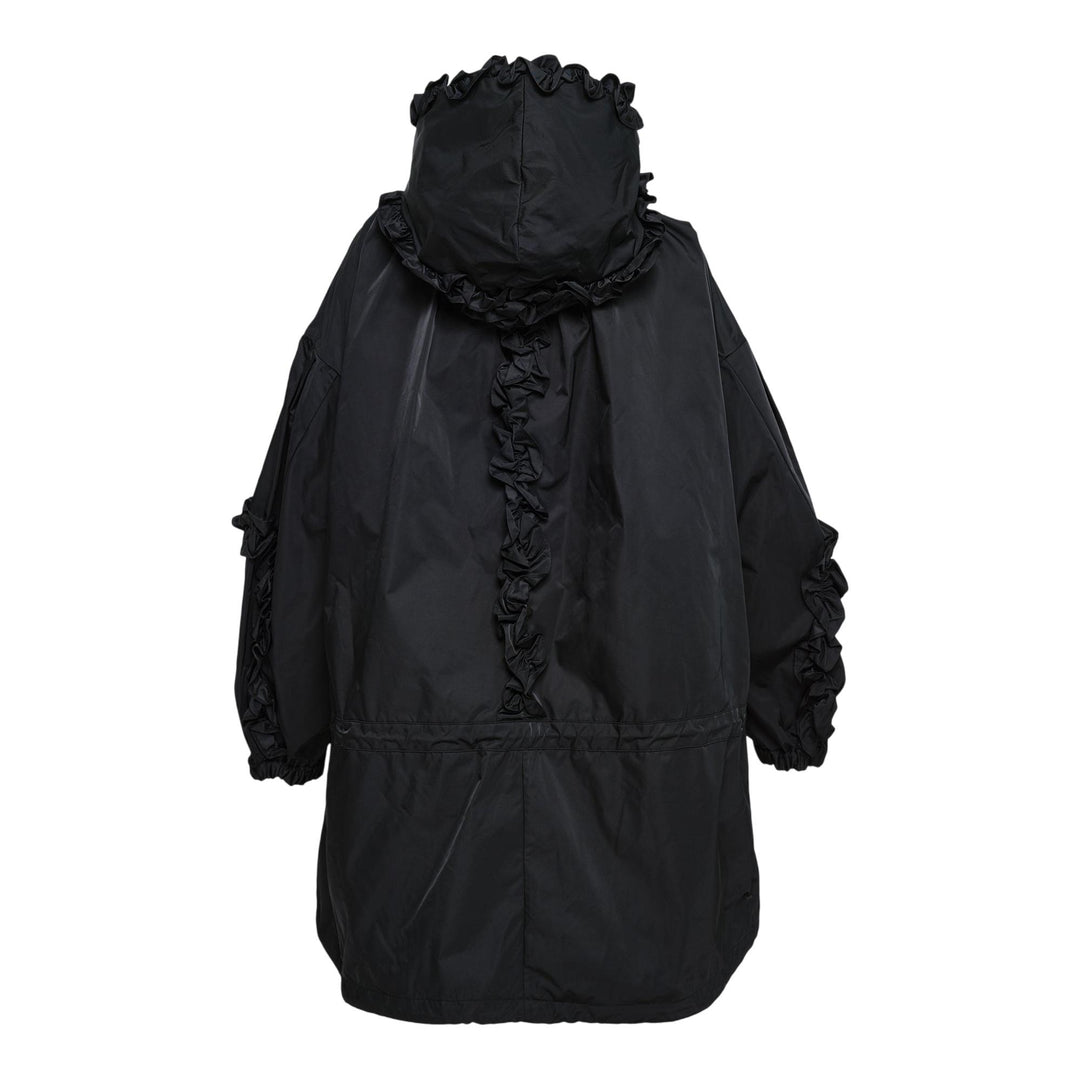 Club21 - ENFOLD - Frilly Blouson - BLOUSON - Black