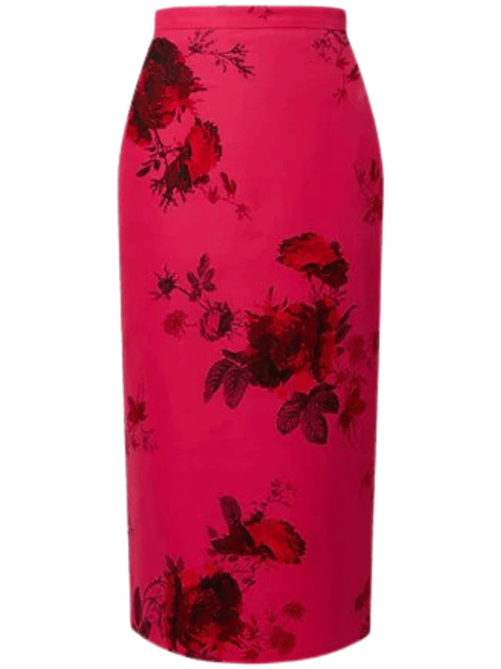 Erdem-Pencil-Skirt-Fushia-1