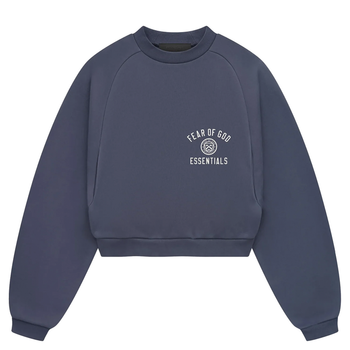 Fleece Cropped Crewneck Sweatshirt