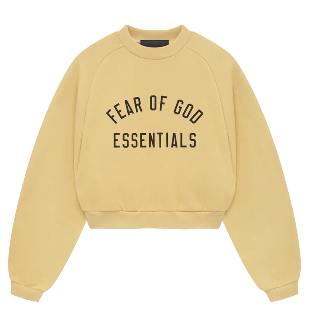 Fleece Cropped Crewneck Sweatshirt Women