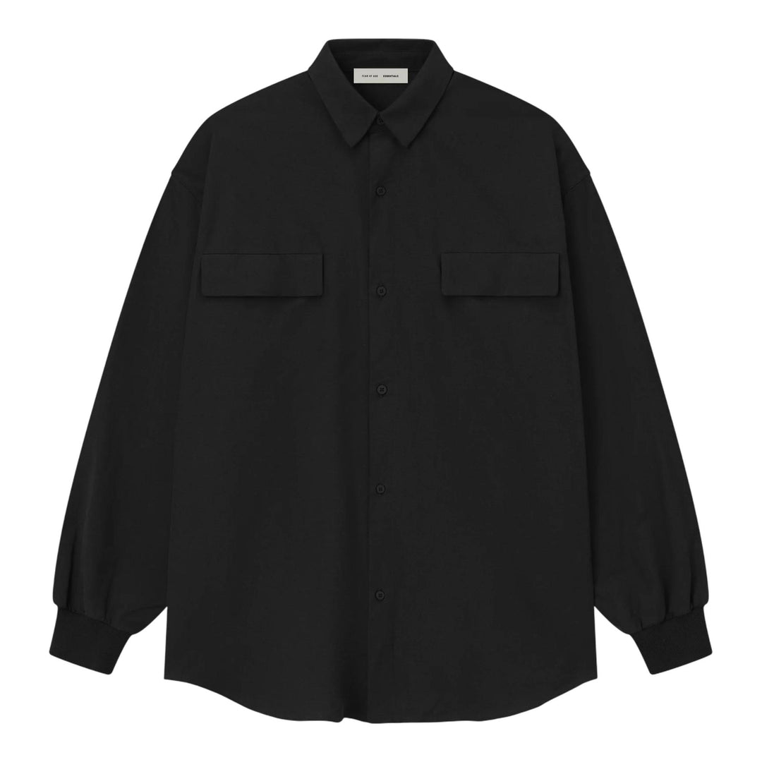 Club21 - Fear of God ESSENTIALS - Oxford Shirt - SHIRTS - Black