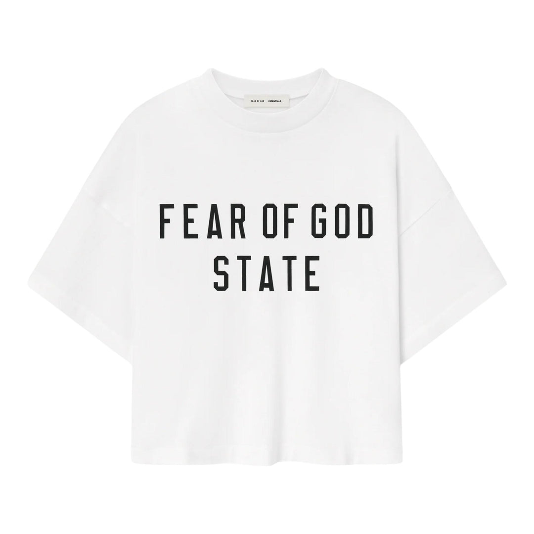 Club21 - Fear of God ESSENTIALS - Womens Boxy Tee - TEES - Off-White