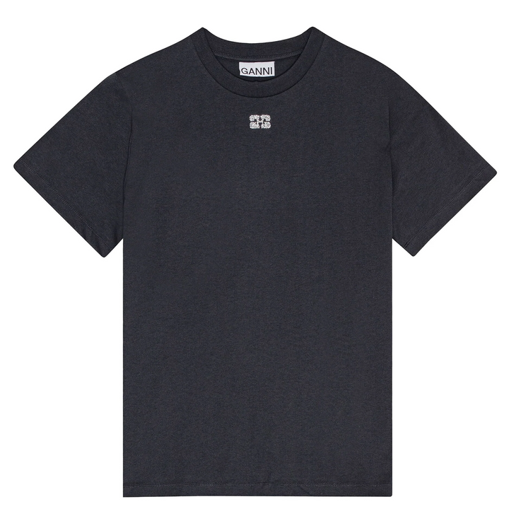 Basic Jersey Rhinestone Relaxed Tee