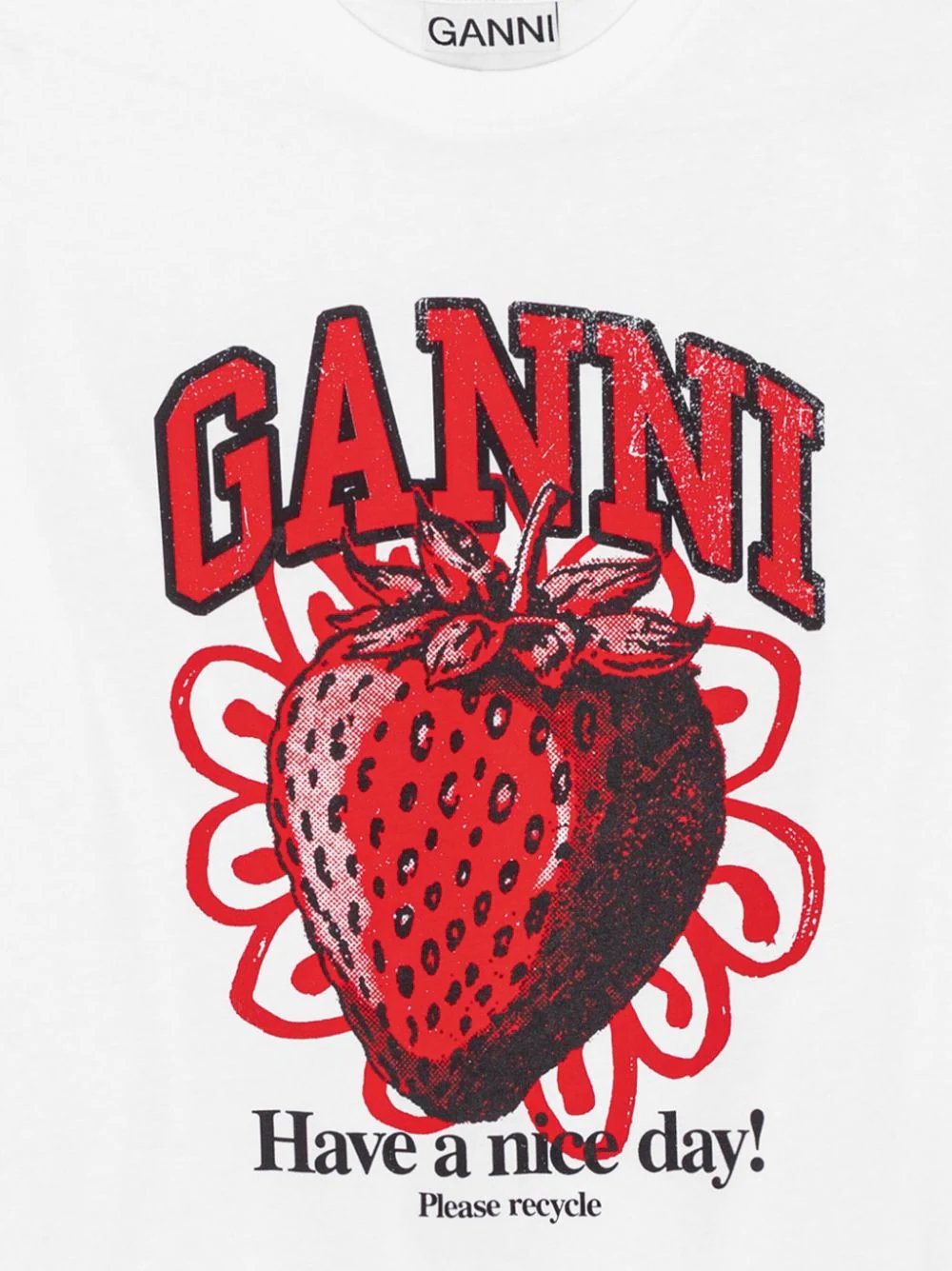 GANNI-Basic-Jersey-Strawberry-Relaxed-T-Shirt-White-3