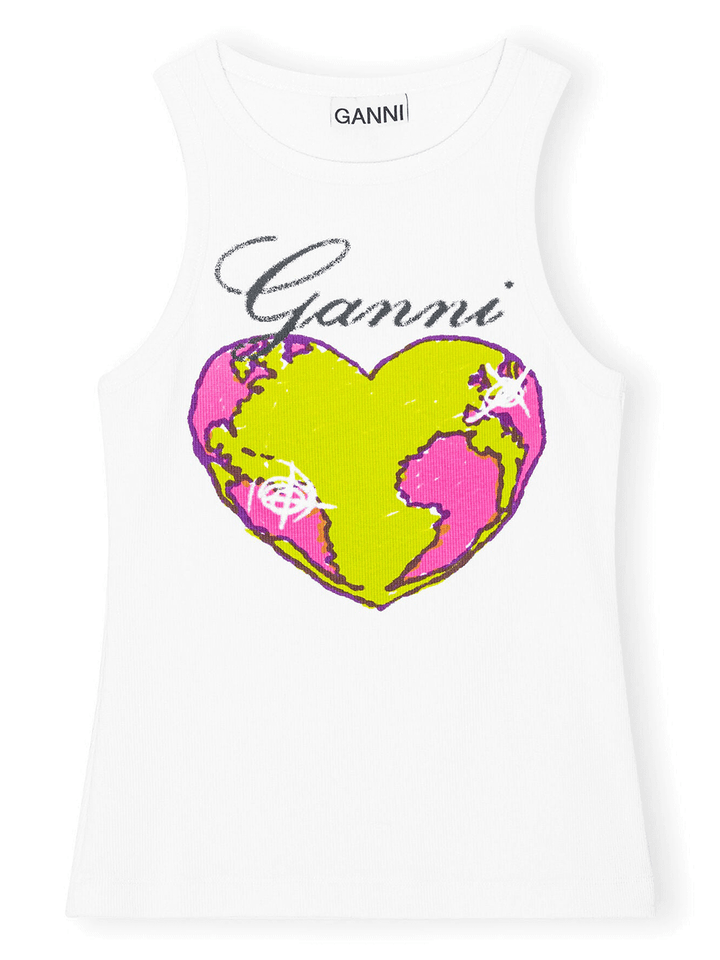 GANNI-Graphic-Rib-Heart-Tank-Top-White-1