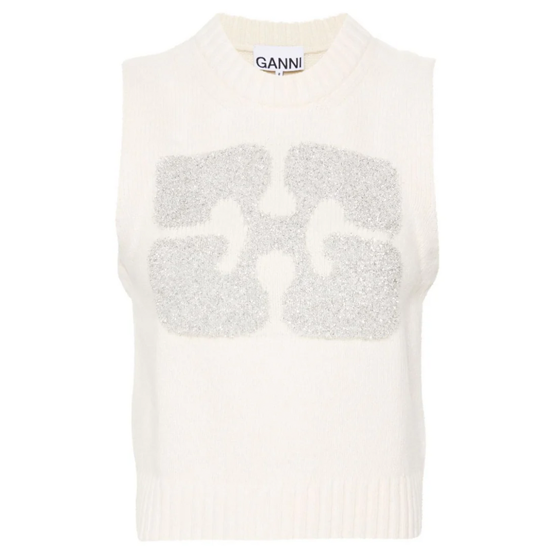 Graphic Wool Mix Vest