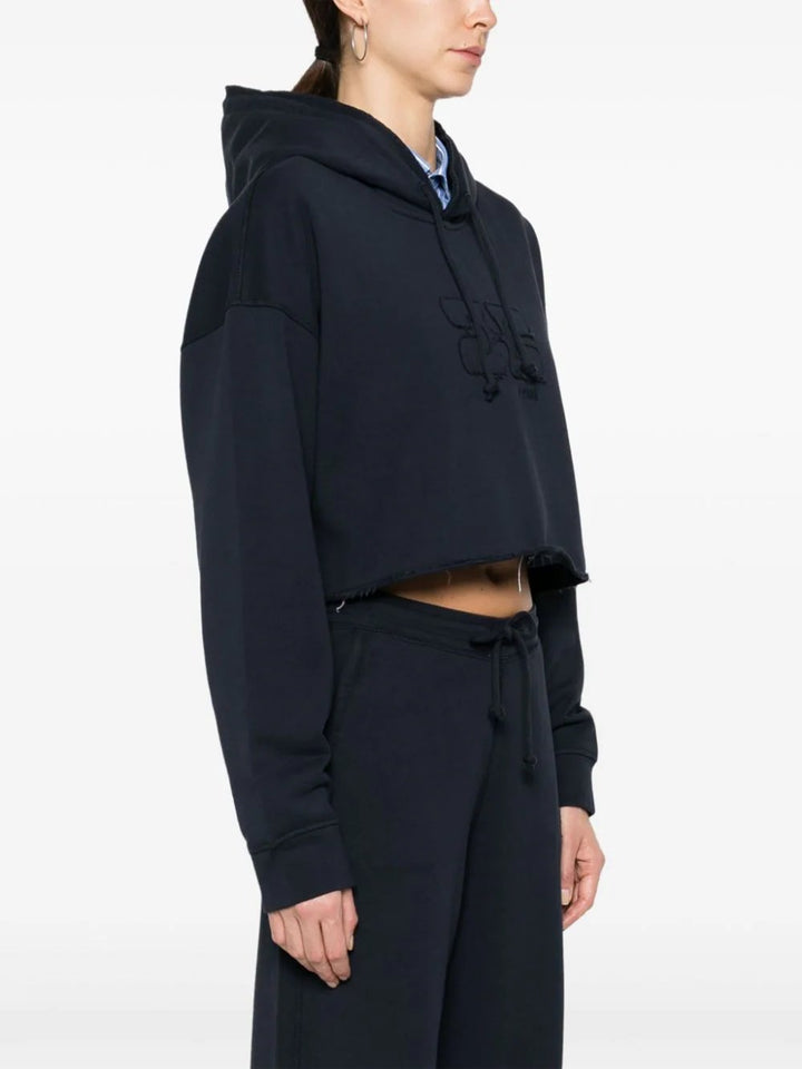 GANNI-Isoli-Cropped-Oversized-Hoodie-Navy-3