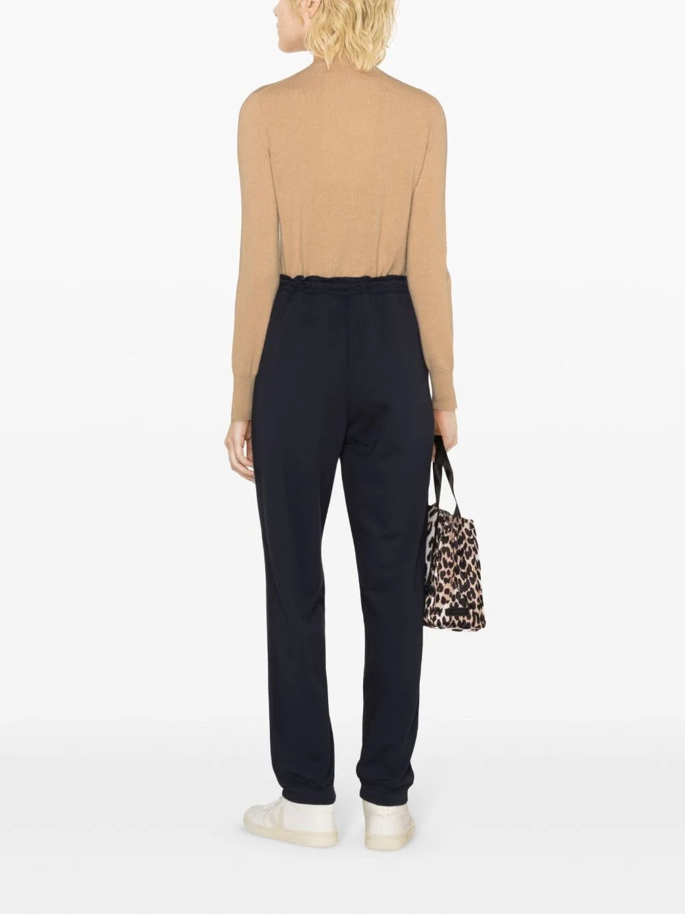 GANNI-Light-Isoli-Cuffed-Pants-Navy-4