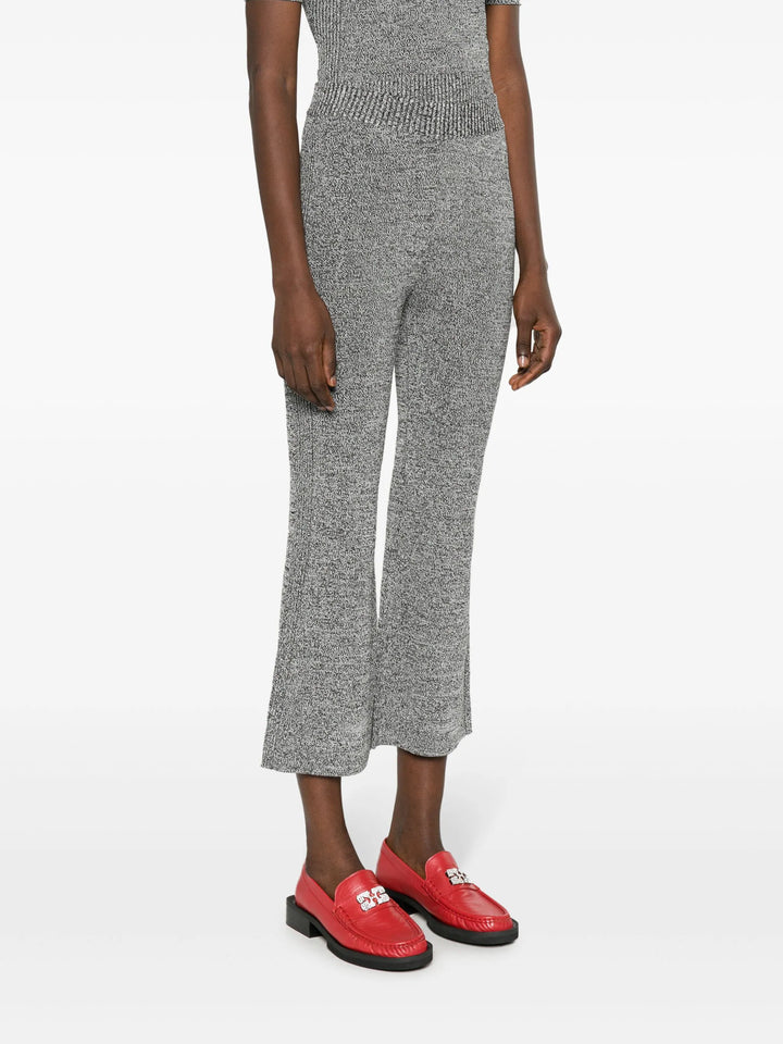 GANNI-Melange-Rib-Cropped-Pants-Black-3