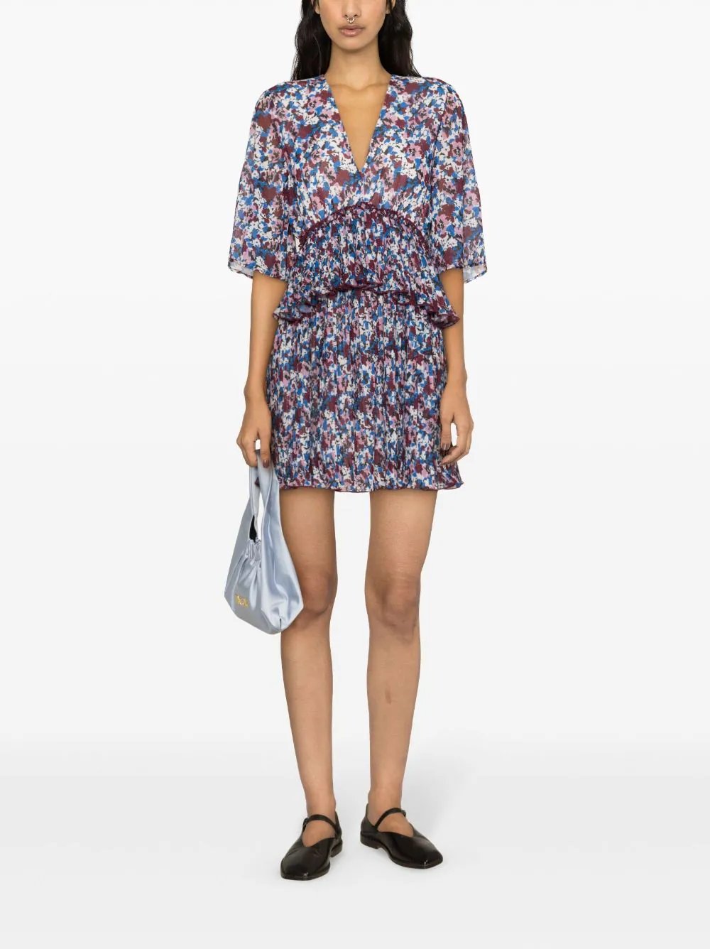 GANNI-Pleated-Georgette-Flounce-Smock-Dress-Multi_2