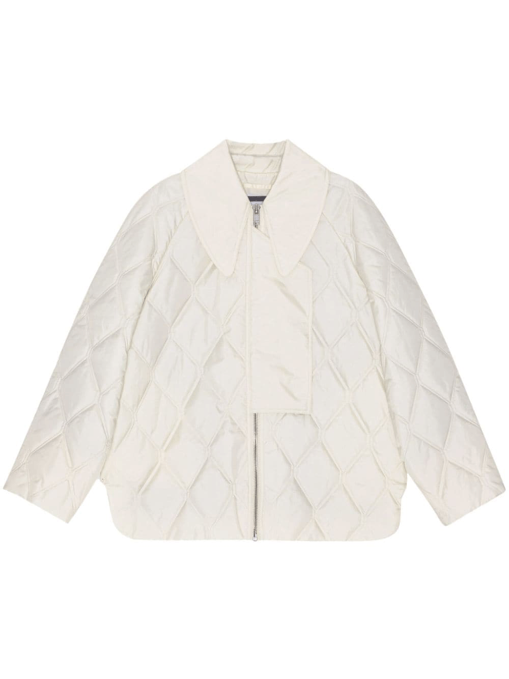 GANNI-Ripstop-Quilt-Jacket-White-1