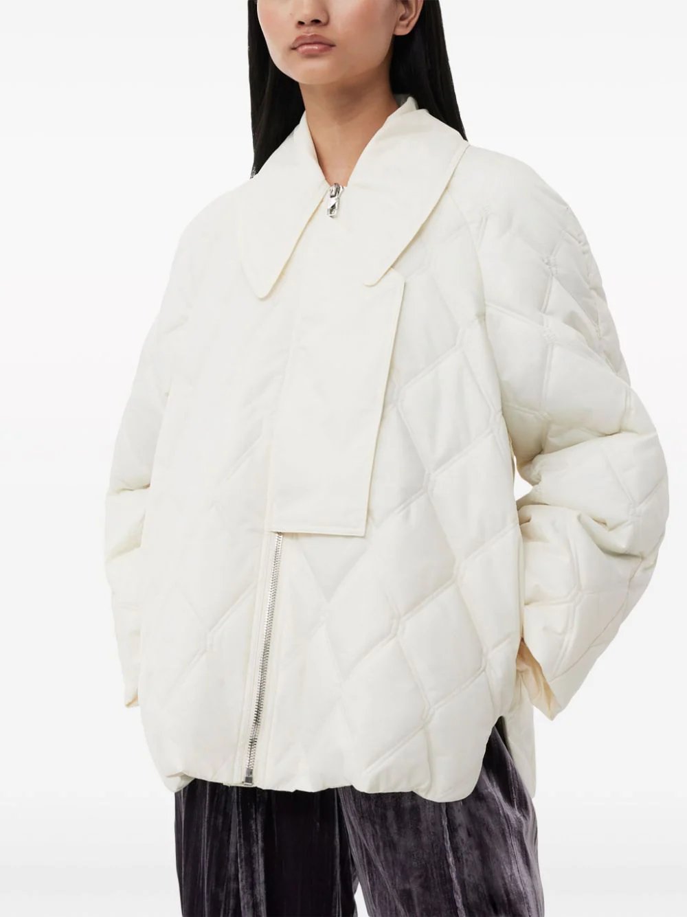 GANNI-Ripstop-Quilt-Jacket-White-5