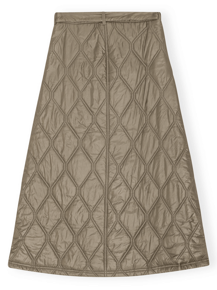 GANNI-Shiny-Quilt-Midi-Skirt-Grey-2