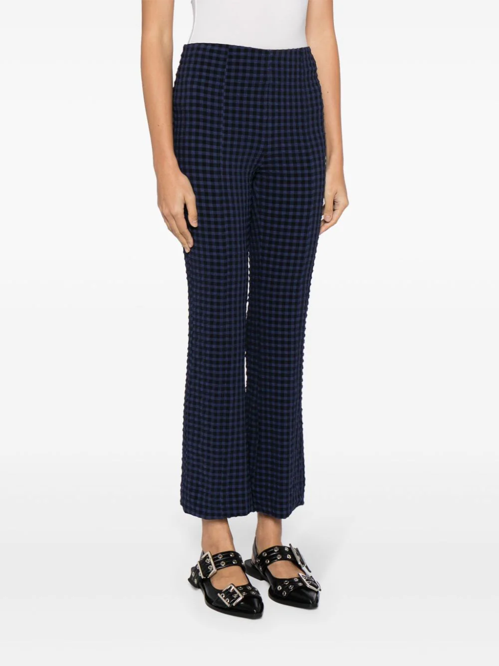 GANNI-Stretch-Seersucker-Cropped-Pants-Navy-3