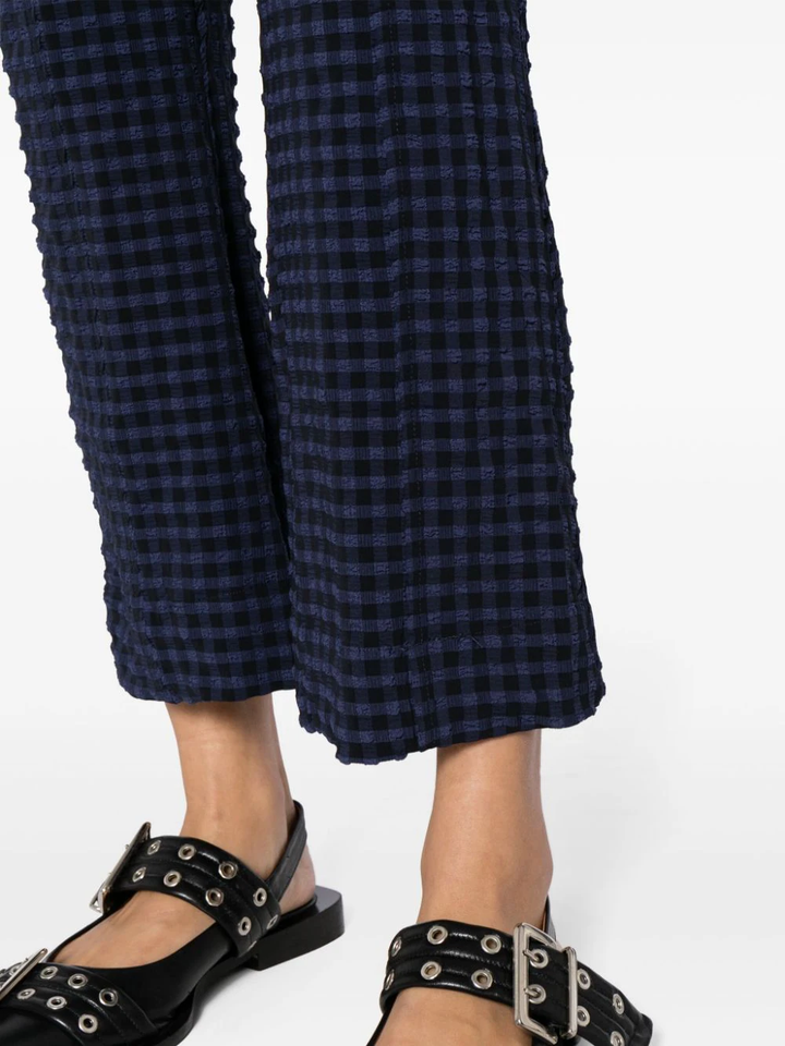 GANNI-Stretch-Seersucker-Cropped-Pants-Navy-5
