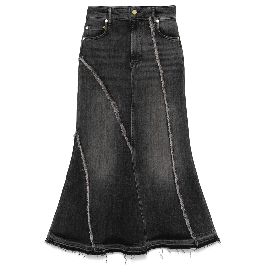 Tint Edge Denim Long Skirt