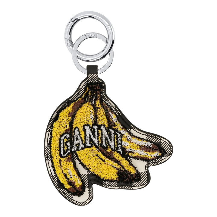 Club21 - GANNI - Banana Keyring Velvet - KEYRINGS - Black