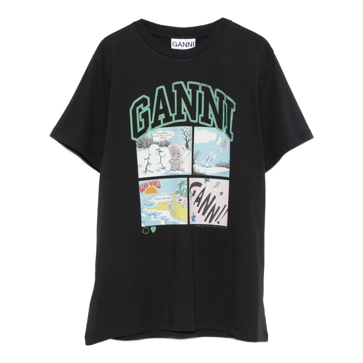 Basic Cotton Jersey Bear Comic Tee