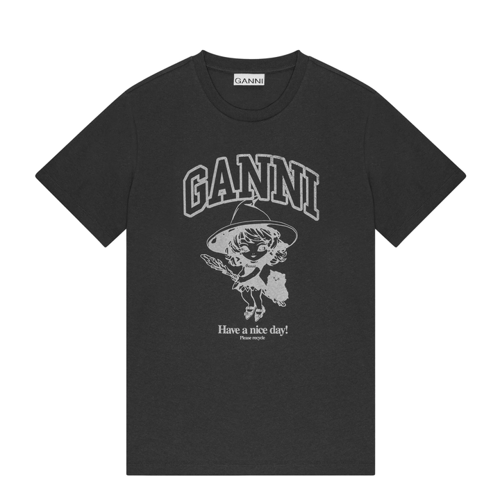 Basic Cotton Witch Relaxed T-Shirt