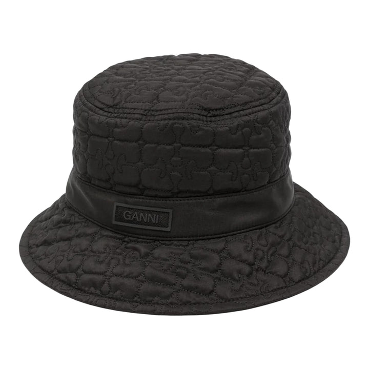 Club21 - GANNI - Bucket Hat Quilted Tech - HATS - Black