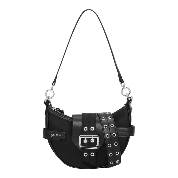 Club21 - GANNI - Bucky Bag Small Crossbody Nylon - HANDBAGS - Black