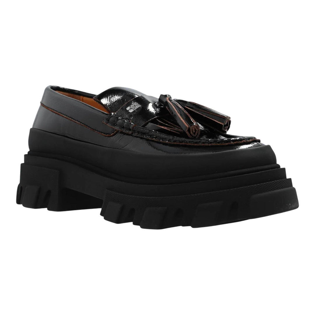 Club21 - GANNI - Cleated Loafer Naplack - LOAFER - Black