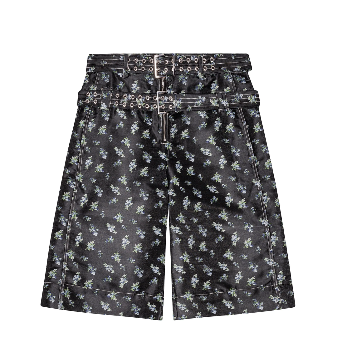 Floral Jacquard Shorts