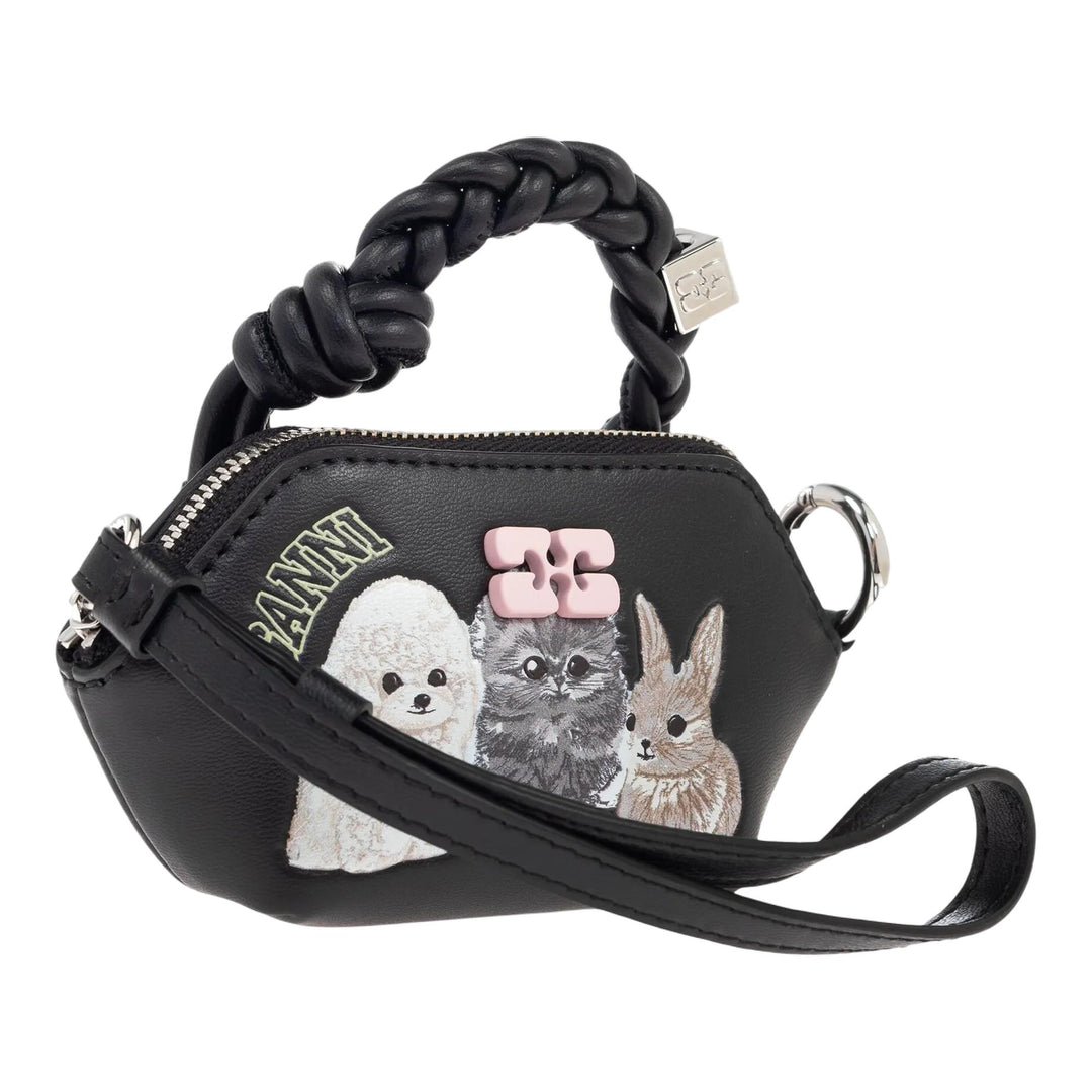 Club21 - GANNI - Ganni Bou Bag Nano Animals - COIN POUCHES - Black