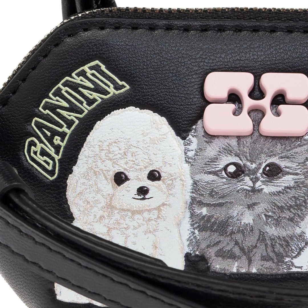 Club21 - GANNI - Ganni Bou Bag Nano Animals - COIN POUCHES - Black