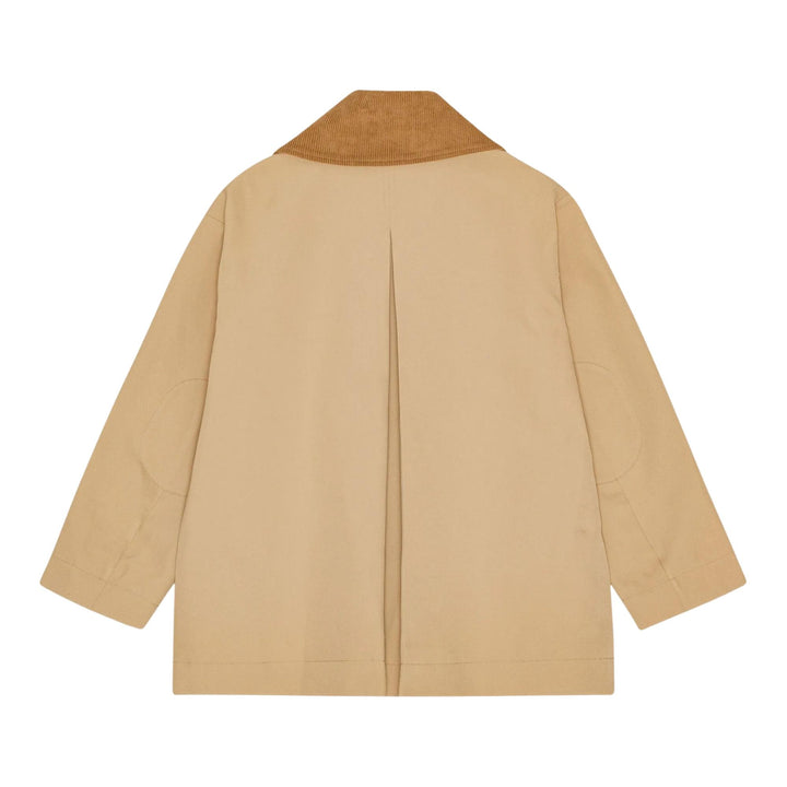 Club21 - GANNI - Heavy Twill Midi Jacket - BLOUSON - Khaki
