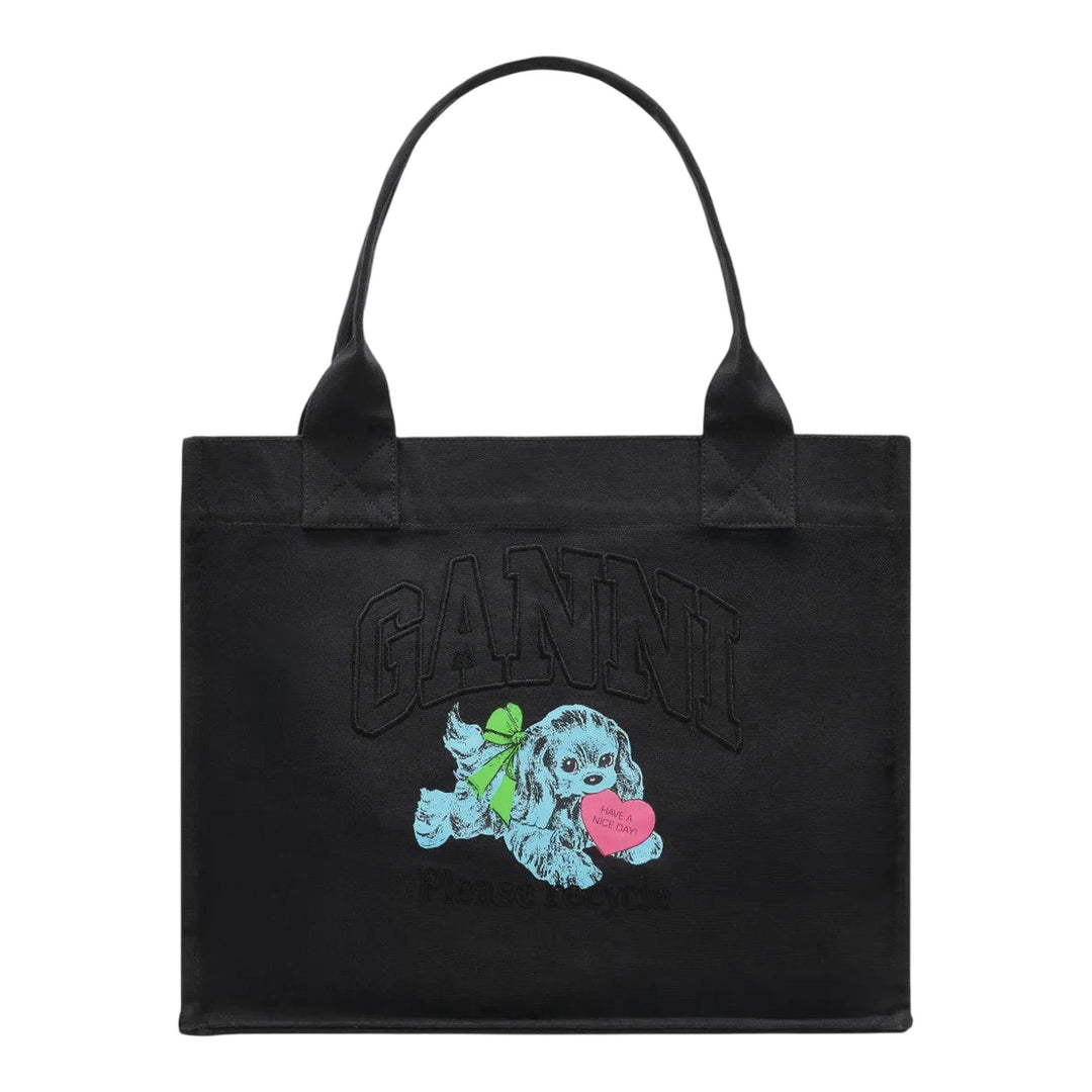 Club21 - GANNI - Large Easy Shopper Pocket Dog - TOTES - Charcoal