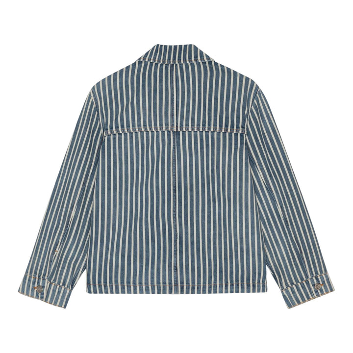Club21 - GANNI - Light Stripe Denim Jacket - BLOUSON - Blue