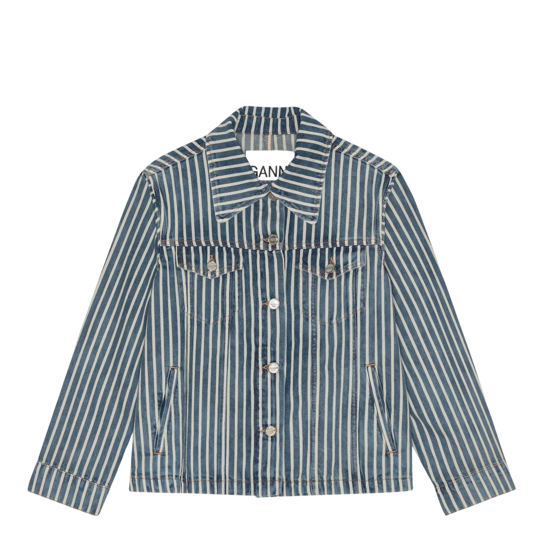 Light Stripe Denim Jacket