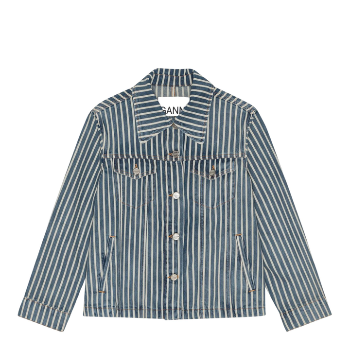 Light Stripe Denim Jacket