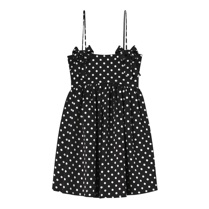 Printed Double Satin Mini Dress
