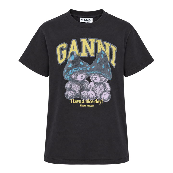 Relaxed Mushroom Bear Graphic Tee