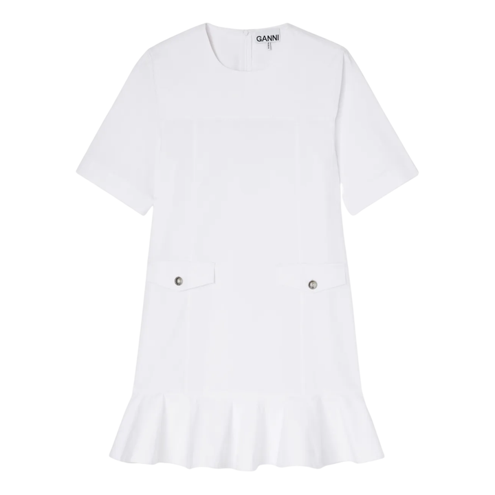 Stretch Cotton Mini Dress